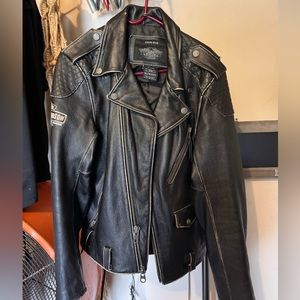 Size large Harley Davidson, leather jacket